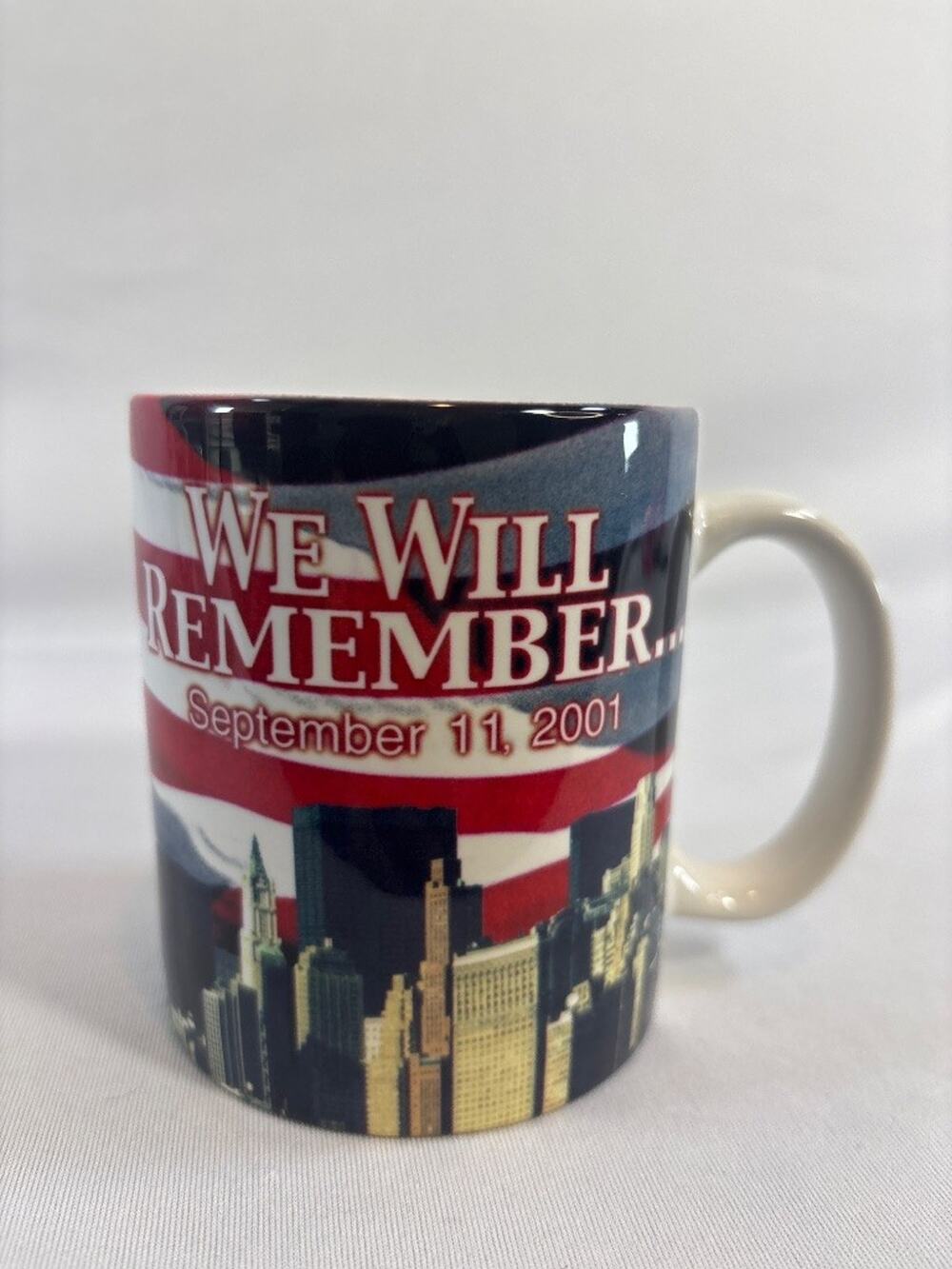 9/11 We Will Remember Sept‎ 11 2001 Commemorative Coffee Mug Xpres Patriotic